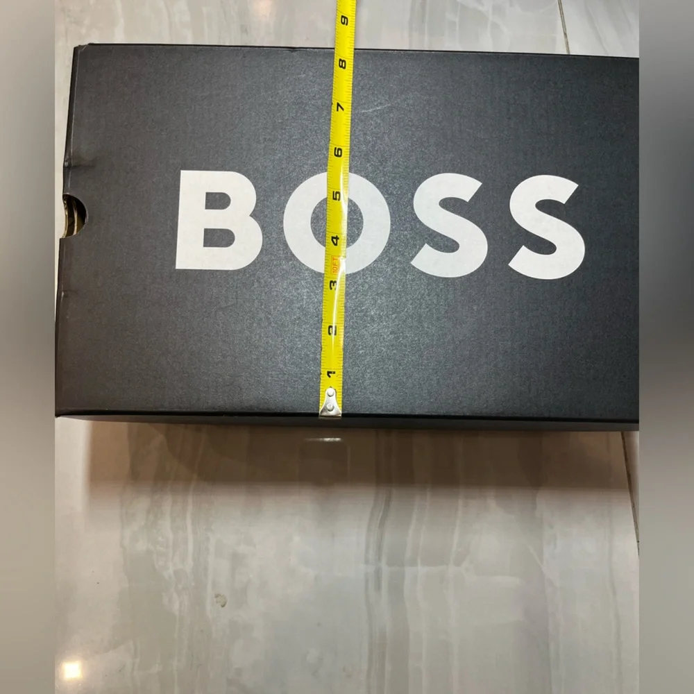 Empty BOSS Hugo Boss Shoe Box Large Black with Original Tissue Paper